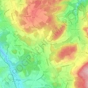 Agasul topographic map, elevation, terrain