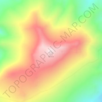 Amba Farit topographic map, elevation, terrain