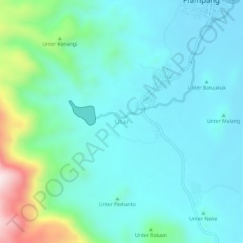 Usar topographic map, elevation, terrain