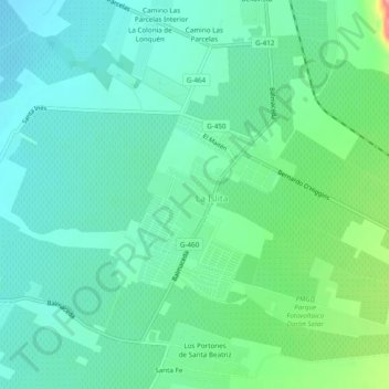 La Islita topographic map, elevation, terrain