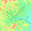 Warragul topographic map, elevation, terrain