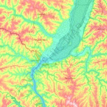 Pedro topographic map, elevation, terrain