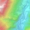 Tingés topographic map, elevation, terrain
