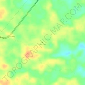 Carachupa topographic map, elevation, terrain