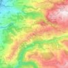 Broumana topographic map, elevation, terrain