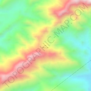 Jabal Rusayfah topographic map, elevation, terrain