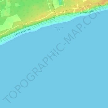 Hawksbill Bay topographic map, elevation, terrain