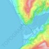 Barmouth topographic map, elevation, terrain