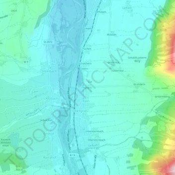 Kellern topographic map, elevation, terrain