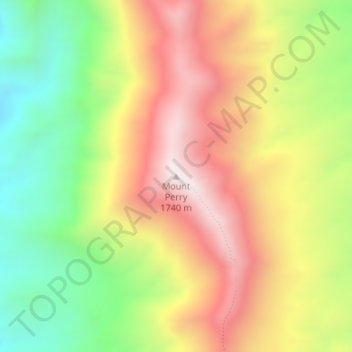 Mount Perry topographic map, elevation, terrain