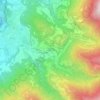 Prestine topographic map, elevation, terrain