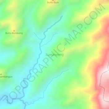 Sumarorong topographic map, elevation, terrain