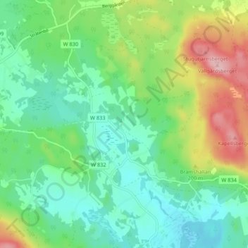 Gunnarsbo topographic map, elevation, terrain