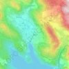Bileća topographic map, elevation, terrain