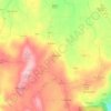 Montellos topographic map, elevation, terrain