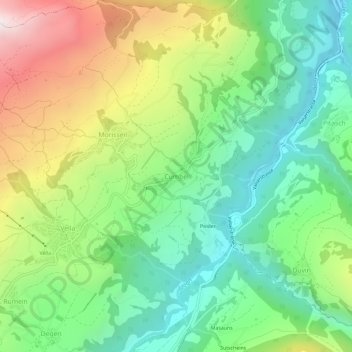 Cumbel topographic map, elevation, terrain