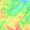 Hanover Hills topographic map, elevation, terrain