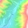 Central Cipreses topographic map, elevation, terrain