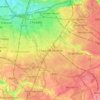 Cheadle Hulme topographic map, elevation, terrain