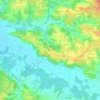 Route topographic map, elevation, terrain