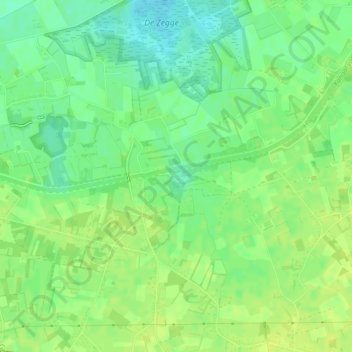 Neerhelst - De Botten topographic map, elevation, terrain