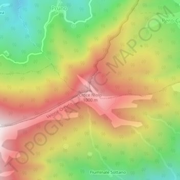 Croce Niolo topographic map, elevation, terrain