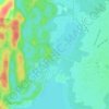 Trappe topographic map, elevation, terrain