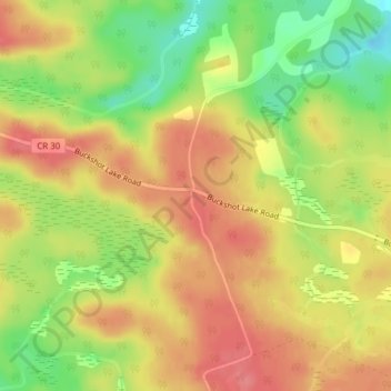 Vennachar topographic map, elevation, terrain