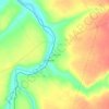 Eendekuil topographic map, elevation, terrain