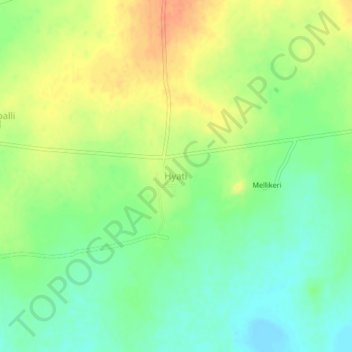 Hyati topographic map, elevation, terrain