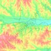 Topeka topographic map, elevation, terrain