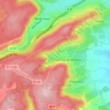 Sennoroy topographic map, elevation, terrain