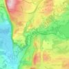Le Gué des Planches topographic map, elevation, terrain
