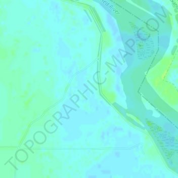 Moreau Lake topographic map, elevation, terrain