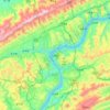 Wanzhou topographic map, elevation, terrain