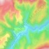 Beauquiniès topographic map, elevation, terrain