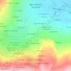 Xonacatepec topographic map, elevation, terrain