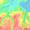 La Lande Blanche topographic map, elevation, terrain