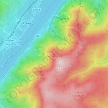 Kienstockspitze topographic map, elevation, terrain
