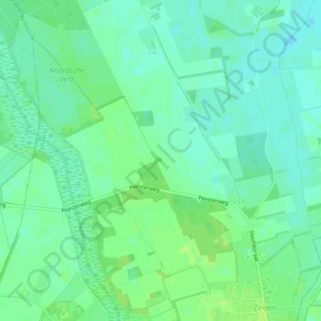 Hunebed D5 Zeijen topographic map, elevation, terrain