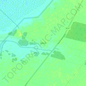 Galarza topographic map, elevation, terrain