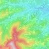 Les Balmes topographic map, elevation, terrain