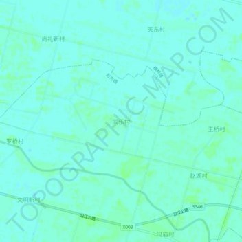 同乐村 topographic map, elevation, terrain