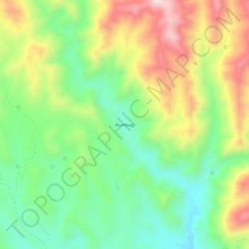 Humbug topographic map, elevation, terrain