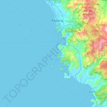 Sirandah topographic map, elevation, terrain