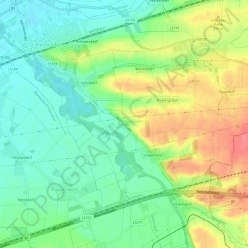 Salau topographic map, elevation, terrain