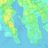 Les Presses topographic map, elevation, terrain