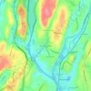 Mohegan Heights topographic map, elevation, terrain
