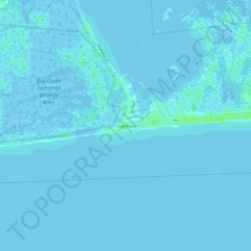 Long Point topographic map, elevation, terrain