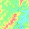 Shimba Hills topographic map, elevation, terrain